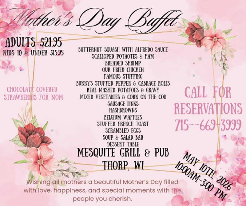 Mesquite Grill Mothers Day 2026